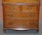 Solid Walnut Writing Bureau Chest of Drawers with Desk Top, 1900s 8
