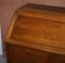 Solid Walnut Writing Bureau Chest of Drawers with Desk Top, 1900s 7