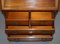 Solid Walnut Writing Bureau Chest of Drawers with Desk Top, 1900s, Image 20