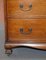 Solid Walnut Writing Bureau Chest of Drawers with Desk Top, 1900s, Image 10