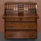 Solid Walnut Writing Bureau Chest of Drawers with Desk Top, 1900s, Image 17