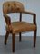 Brown Leather Court Office Dining Chair from House of Chesterfield 16