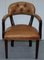Brown Leather Court Office Dining Chair from House of Chesterfield 3