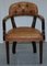 Brown Leather Court Office Dining Chair from House of Chesterfield, Image 19