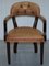 Brown Leather Court Office Dining Chair from House of Chesterfield 13