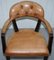 Brown Leather Court Office Dining Chair from House of Chesterfield 20