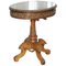 French Marquetry Inlaid Side Table, Image 1