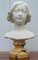 Napoleon III French Solid Marble Bust, Image 2