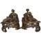 Early Louis XVI French Bronze Chenets after Bouhon Fres, Paris, Set of 2 1