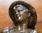 Victorian Solid Miniature Bronze Bust Statues, Set of 2 17