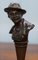 Estatuas victorianas en miniatura de bronce macizo. Juego de 2, Imagen 3