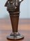 Estatuas victorianas en miniatura de bronce macizo. Juego de 2, Imagen 4