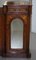 Victorian Walnut Marquetry Inlaid Mirrored Credenza with Marble Top, Image 8