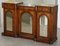 Victorian Walnut Marquetry Inlaid Mirrored Credenza with Marble Top 3