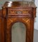 Victorian Walnut Marquetry Inlaid Mirrored Credenza with Marble Top, Image 9