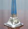 Sterling Silver & Guilloche Enamel Candlesticks by Charles Green & Co, 1927, Set of 2, Image 19