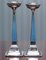 Sterling Silver & Guilloche Enamel Candlesticks by Charles Green & Co, 1927, Set of 2 2