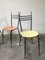Mid-Century Pink and Yellow Formica Dining Table with 4 Chairs, Set of 5 5