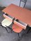 Mid-Century Pink and Yellow Formica Dining Table with 4 Chairs, Set of 5 3