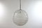 Lámpara colgante Mid-Century moderna de vidrio escarchado de Doria para Doria Leuchten, años 60, Imagen 5
