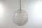 Mid-Century Modern Frosted Ice Glass Ball Pendant Lamp by Doria for Doria Leuchten, 1960s 5