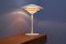 Danish Table Lamp in White with Orange Details by Jeka for Jeka Metaltryk, 1980s 6