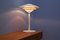 Danish Table Lamp in White with Orange Details by Jeka for Jeka Metaltryk, 1980s, Image 6