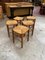 Straw Stools, Set of 5 2