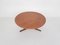 Table Basse Ronde Mid-Century en Teck, Pays-Bas, 1950s 4