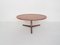 Table Basse Ronde Mid-Century en Teck, Pays-Bas, 1950s 1