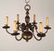 Dutch Bronze and Brass Chandelier, 1940s, Image 8