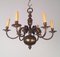 Dutch Bronze and Brass Chandelier, 1940s 7