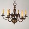 Dutch Bronze and Brass Chandelier, 1940s, Image 9