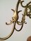 Lámpara de araña vintage de bronce y latón, años 40, Imagen 11