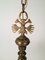 Lámpara de araña vintage de bronce y latón, años 40, Imagen 9