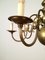 Vintage Bronze and Brass Chandelier, 1940s 10