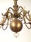 Vintage Bronze and Brass Chandelier, 1940s 7