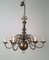 Vintage Bronze and Brass Chandelier, 1940s 12