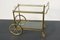 French Brass and Glass Serving Trolley by Maison Bagués, 1940s 3