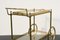 French Brass and Glass Serving Trolley by Maison Bagués, 1940s 4