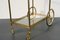 French Brass and Glass Serving Trolley by Maison Bagués, 1940s 5