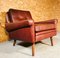 Vintage Danish Cognac Leather Lounge Chair by Svend Skipper, 1964 3