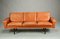 Vintage Danish 3 Person Leather Sofa by Morgans Hansen 1