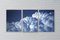 Multipanel Triptych of Serene Clouds, Limited Edition, 2021, Handgefertigte Cyanotypie 2
