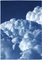 Tríptico multipanel de Serene Clouds, edición limitada, 2021, cianotipo hecho a mano, Imagen 4
