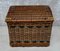 Antique French Wicker Hamper Sample, Image 4