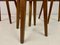 Mid-Century Danish Oak and Leather Stools, Set of 3 6