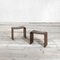 Beistellstühle aus Holz im Stil von Guglielmo Ulrich, 1950er, 2er Set 2