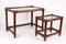Bamboo Stacking Tables with Smoked Glass Top, Set of 2, Image 3