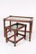 Bamboo Stacking Tables with Smoked Glass Top, Set of 2, Image 2